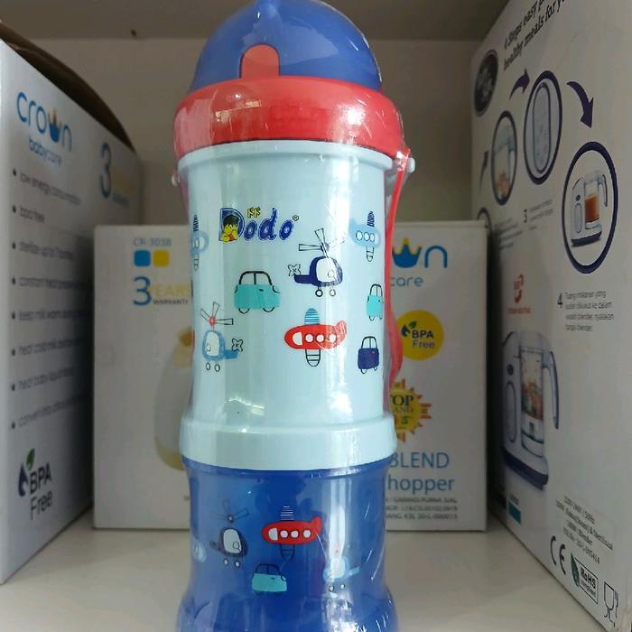 Botol minum anak karakter 2in1 - botol minum dan wadah camilan