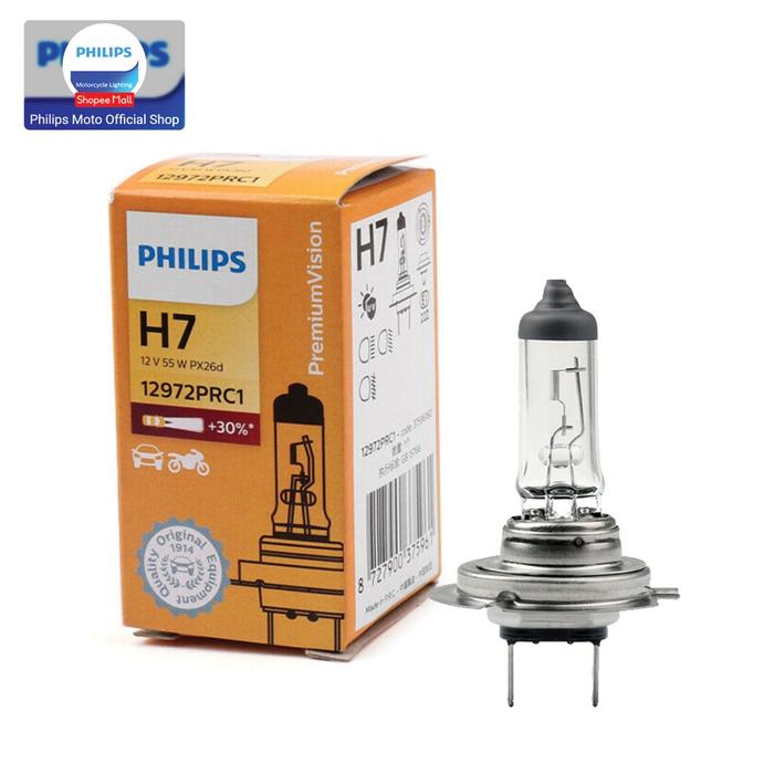 PremiumVision H7 12972PRC1 Bola Lampu Motor Philips