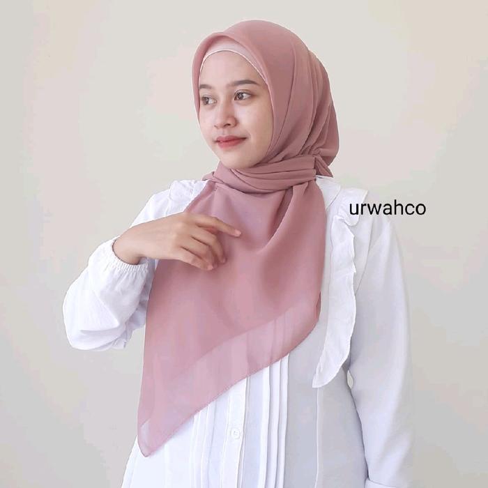 Hara Squere jahit tepi, plain Squere