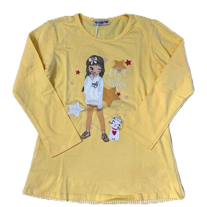 Kaos Louisa Lengan Panjang Anak Perempuan