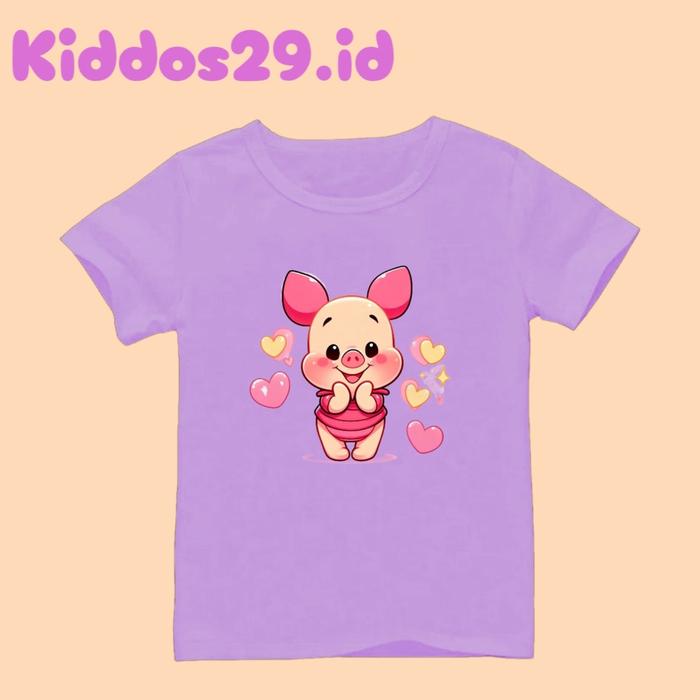Kaos anak permpuan karekter piglet Baju anak permpuan piglet