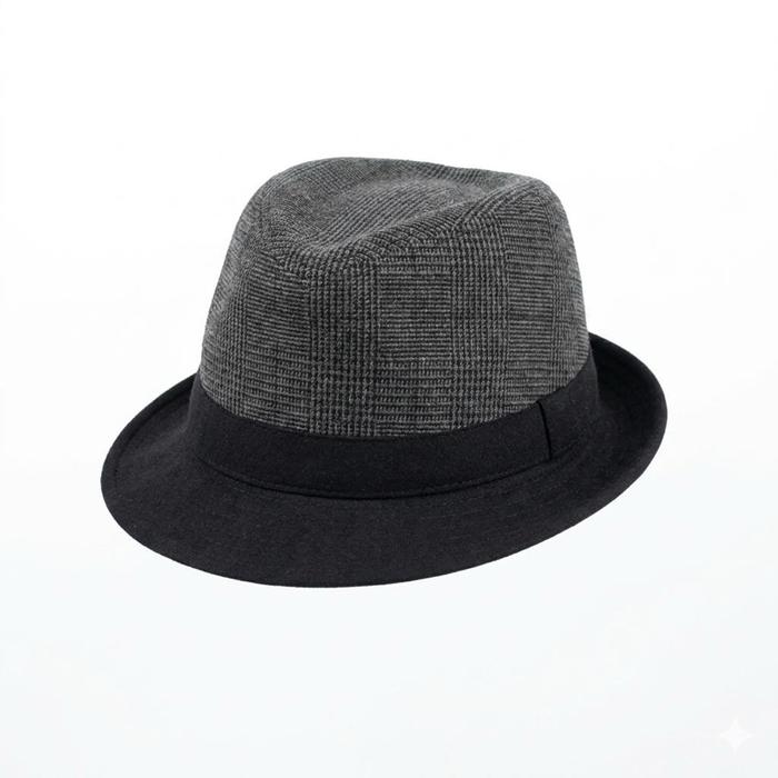 Topi FEDORA TRILBY WOOL CROWN cap Original Second Preloved