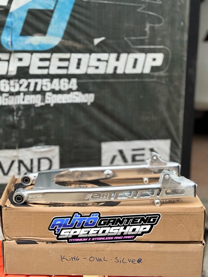 SWING ARM LENGAN AYUN OVAL K2R KAWAHARA V2 RX KING SILVER