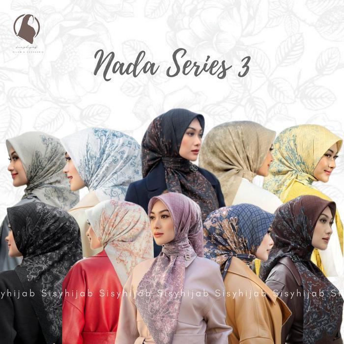 Hijab Segiempat Nada Series ala BS Voal Monogram Chain Velmora