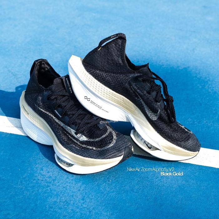 Running Shoes Nike Air Zoom Alphafly Next% 2 Black Gold W (DN3559 003) - 100% Original