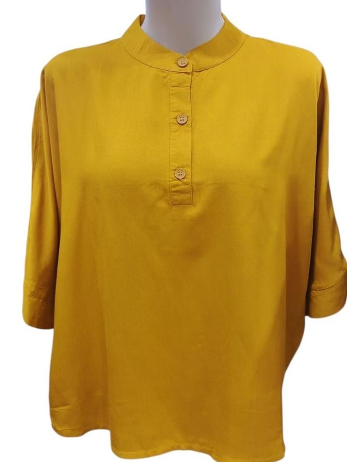 Blouse Kuning Polos Mcb Ladies - RITA