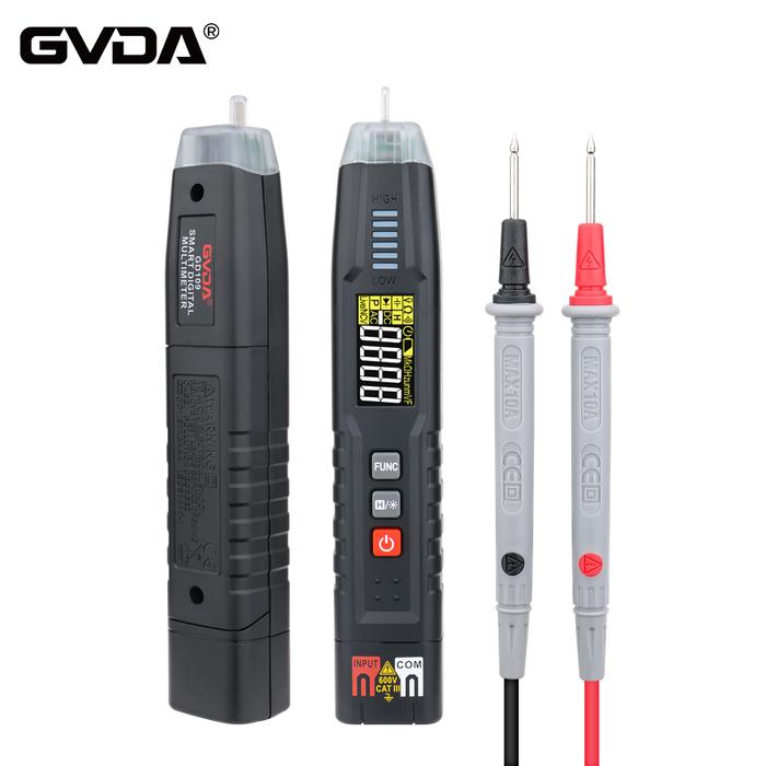 GVDA Pen Type Digital Multimeter True RMS Smart AC DC Voltage