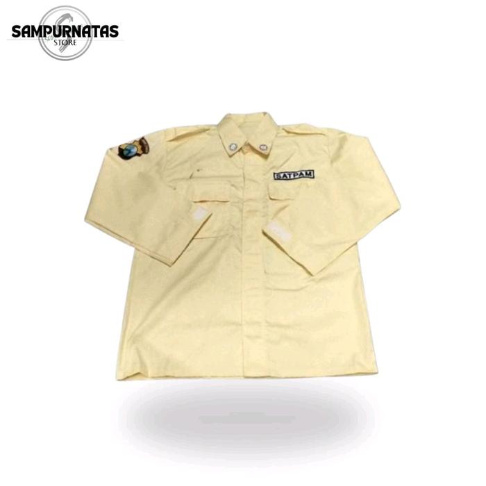 Baju Seragam PDL Satpam Panjang Unione Cream unisex Kerja
