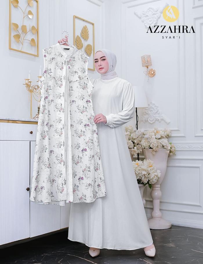 Dres Outer dari Azzahra / Azzahra Original / Azzahra Premium / Gamis Outer / Gamis Lebaran / Gamis P