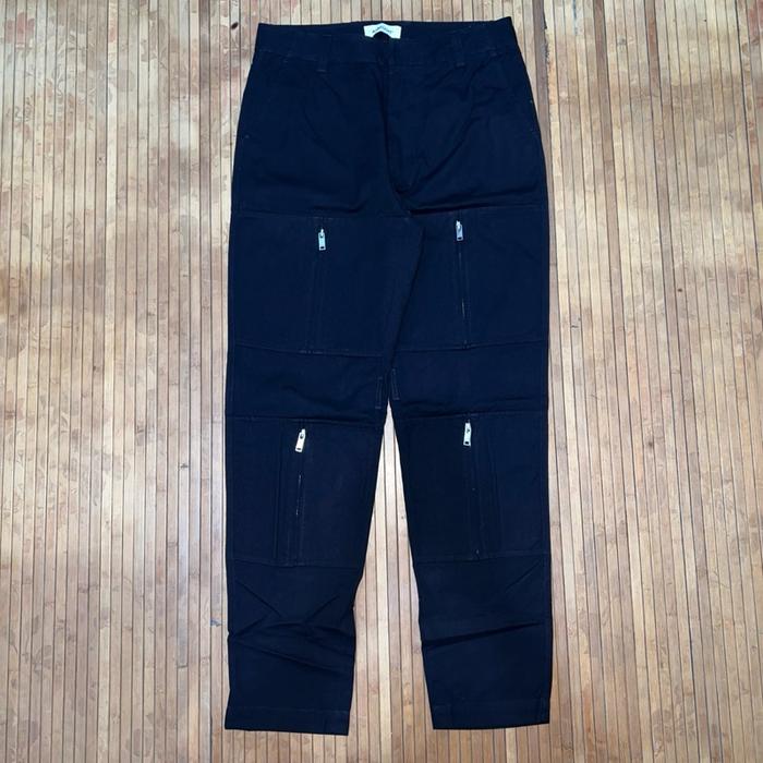 BONDAGE AMBUSH BLACK ZIPPER DETAIL CARGO TROUSERS PANTS supreme wacko maria chrome hearts