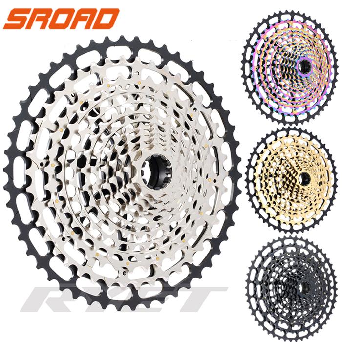 SROAD 12 S Kaset 10-50T 12 Kecepatan Kaset CNC Sepeda Freeewheel