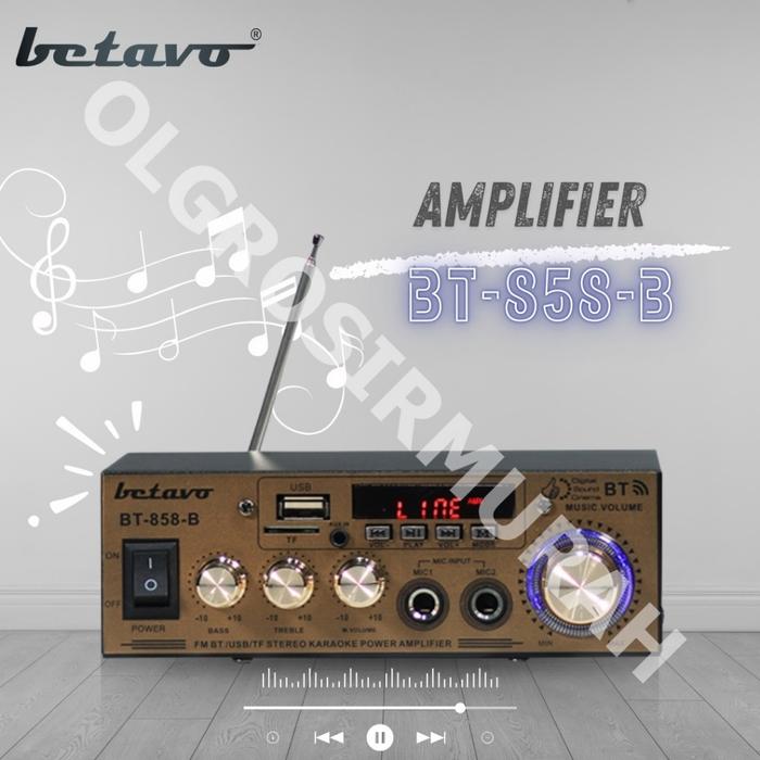 Mini Amplifier Betavo BT 858 B Bluetooth 12V DC5A