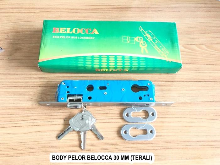 BELOCCA Bodi body kunci pintu ALUMINIUM Pelor Roller Stainless SUS304 lockcase pintu aluminium