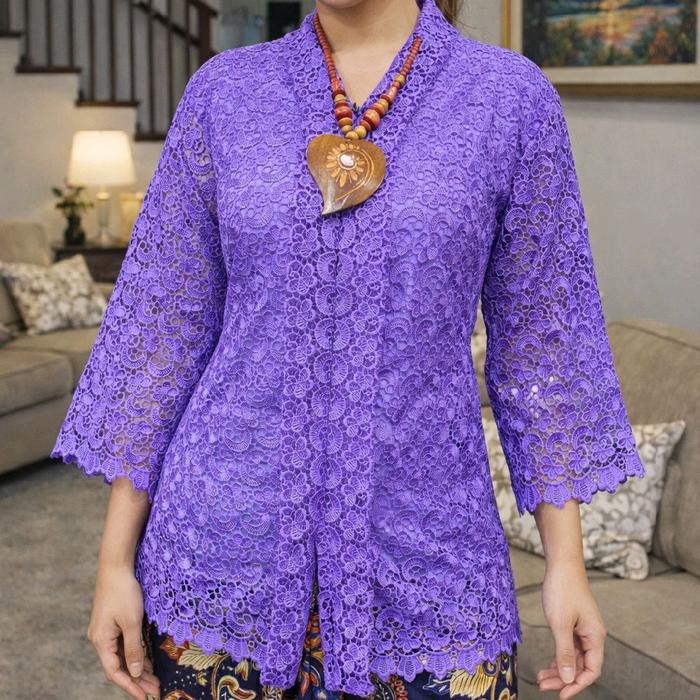 Blus brokat/atasan hoki/kartini/ brokat hoki