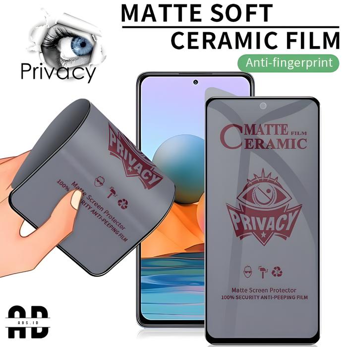 ABS - TEMPERED GLASS CERAMIC MATTE PRIVACY/ANTI SPY TYPE REALME 2/2PRO 3/3PRO 5 5I 5S 5PRO 7 7PRO 8