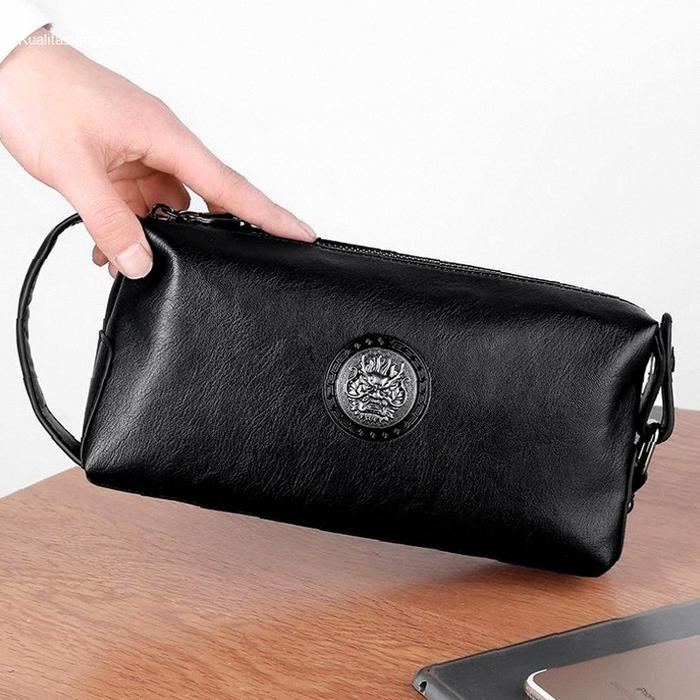 Tas Tangan Clutch Dompet Pria Elegan Import Dompet Tangan Mewah Cowok Ruang Uang Besar Dompet Clutch