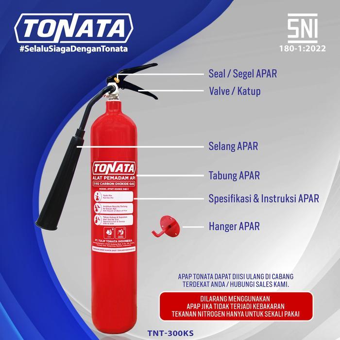 Flash Sale / Alat Pemadam Api Tonata Sni / Apar Karbondioksida 3 Kg