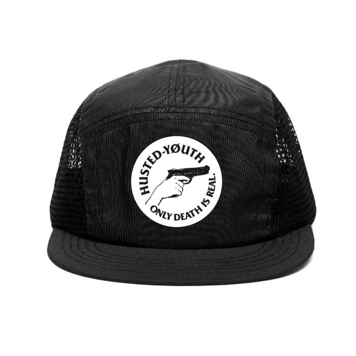 Husted Youth Guns Topi Lidah Pendek Sports & Outdoor Activities Hats Taslan Visor 4.5cm dengan Klik 