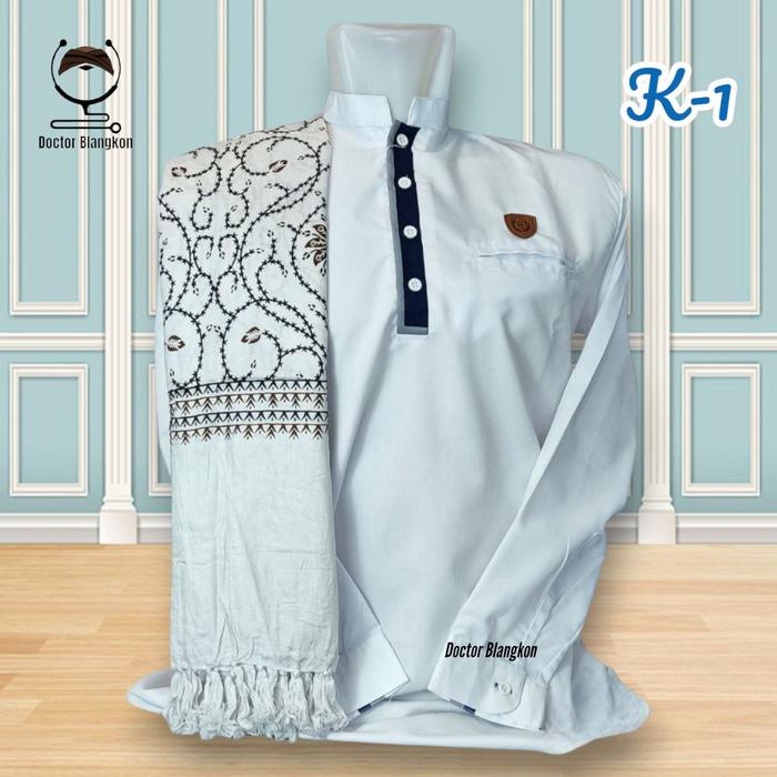Sorban Rida Kashmiri Motif Batik Printing Komputer | Sorban Buya Yahya Ngaji Ramadhan Lebaran Muslim