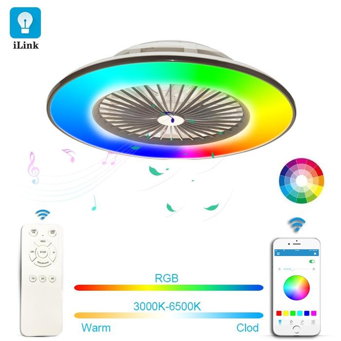 Smart Ceiling Fan LED Ceiling Light Remote Control Floor Standing Fan