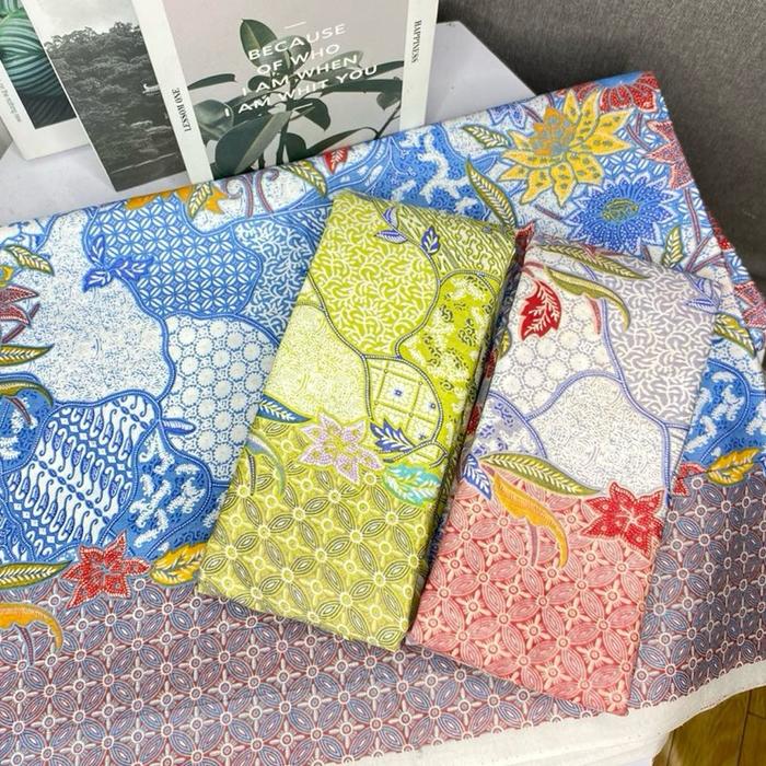 Kain Batik Printing Motif Sekarjagat Soft Pastel Jarik Batik Tradisional Warna Cerah dan Desain Ekso