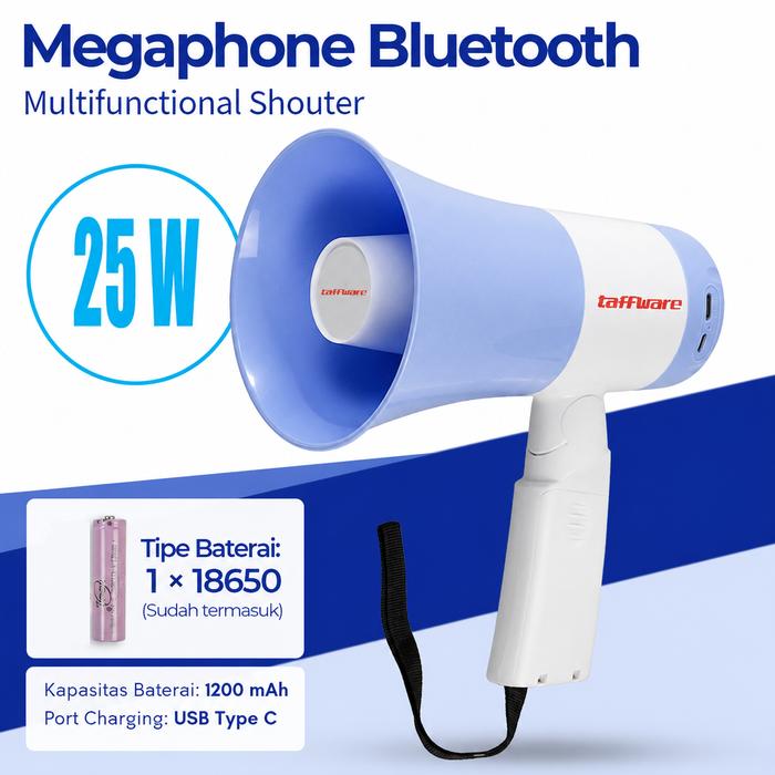 Cahayastore - Toa Megaphone Bluetooth | Speaker Portable 25W | Pengeras Suara