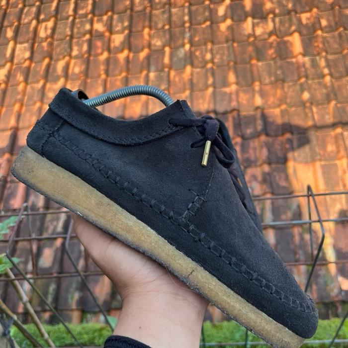 Clarks Weaver Suede Black