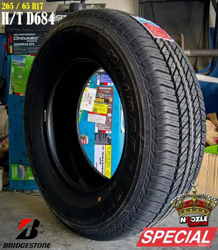 Ban Mobil Bridgestone 265 65 R17 Kembangan HT Ban Luar Tubles Senyap Tidak Berisik Nyaman Digunakan 
