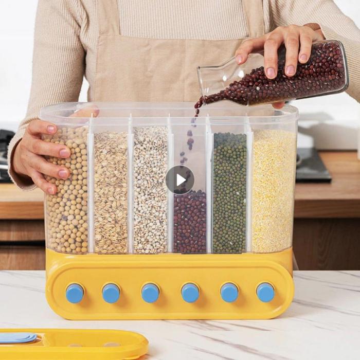 Kitchen Containers Cereal Dispenser Wall-Mounted Sealed Food Cereal
