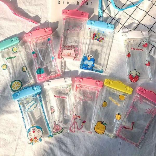 Brombear Kantong Pelindung HP Anti Air Multifungsi Casing Handphone Tas Plastik Holder Motor Lebar 1