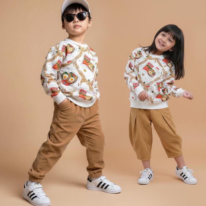 Pocoyolo INDOMIE Goreng KIDS SWEATER | sweater anak indomie goreng