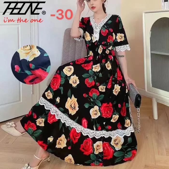 Vestidos Robe Summer Sexy Dress Women Casual Plus Size Long Maxi Korean Style Beach Floral Cotton La