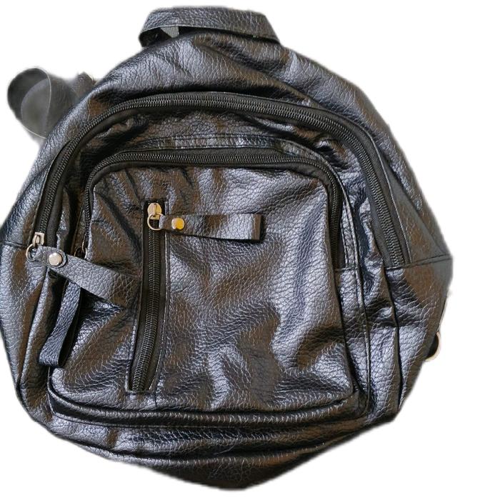 Tas Sling/Ransel kulit sintetis serbaguna 'elegance' (menekankan fungsi ganda dan tampilan) Hitam Wa