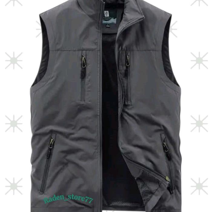 Raden_Store77 Jaket Jacket Jeket Rompi Vest Tactical Lapangan Outdoor KKN Kerja Pria Wanita Multi Fu