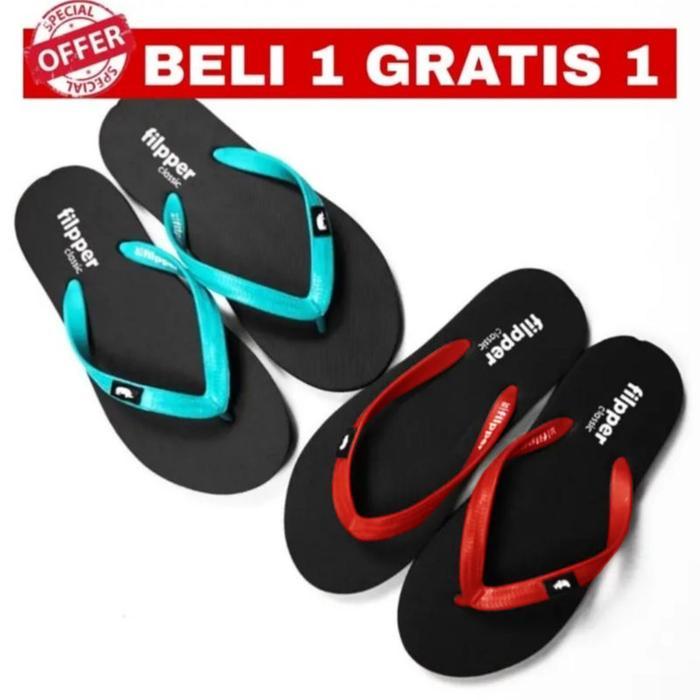 Sandal Jepit CLASSIC Pria Cowok Premium Karet Wanita Sendal Japit Flipper fipper fiper fipper