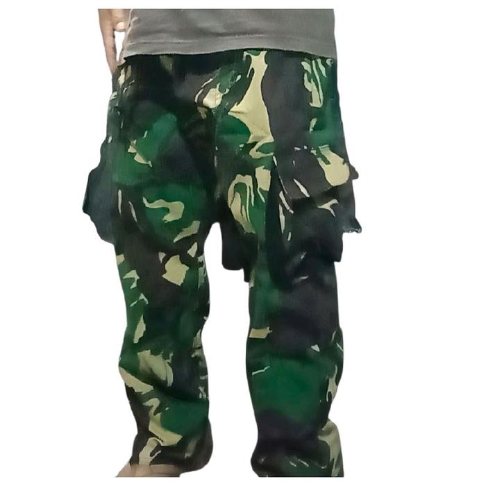 CELANA PANJANG CARGO CAMO ARMY  / Celana KOLOR Casual Nyaman Pria Santai