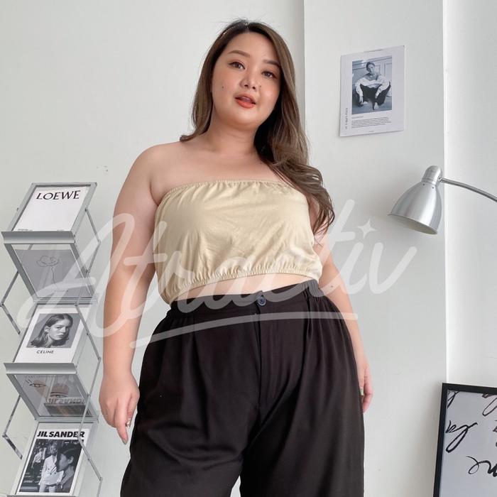 ATRACTIV Kemben Hitam Jumbo Kemben Kaos Jumbo Kemben Crop Big Size Shani Amelia