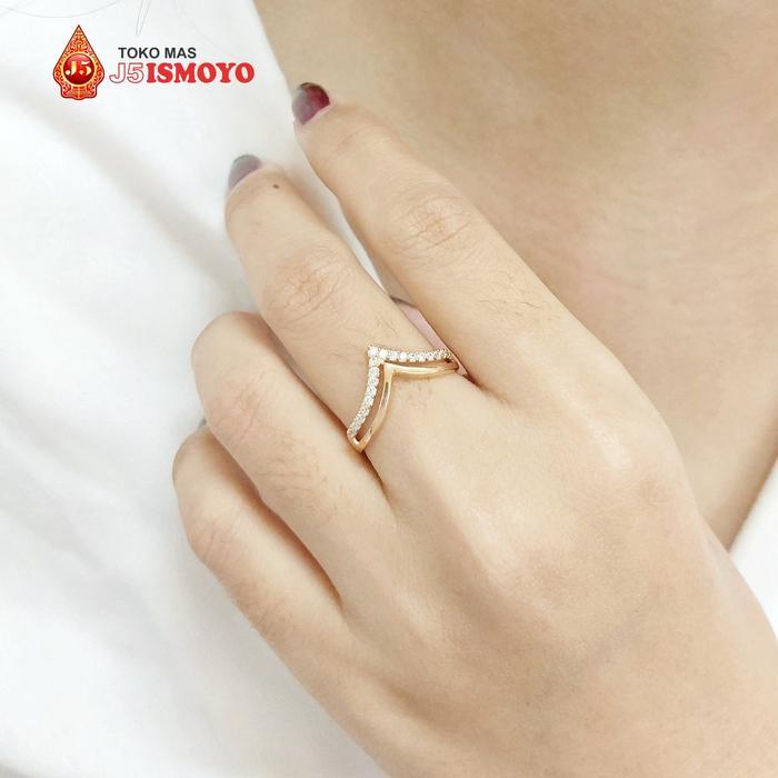 Cincin Emas New Lovely Double J5 Ismoyo