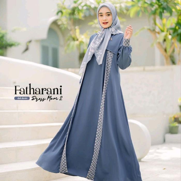 FATHARANI DRESS BY ESHA MOSLEM √ Gamis cantik √ Gamis border √ Gamia polos √ gamis premium