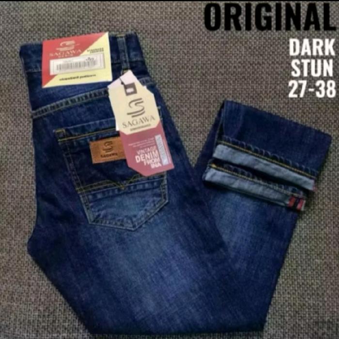 [PROMO EXCLUSIF CELANA PANJANG PRIA ORIGINAL BRAND SAGAWA DENIM PREMIUM KWALITAS IMPORT] celana/cela
