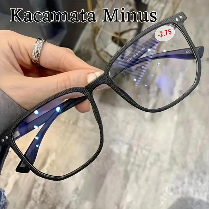 Kacamata Minus Antiradiasi Pria Wanita Ukuran 0.50 s/d -4.00 Model Kotak FY1883 Eyewear