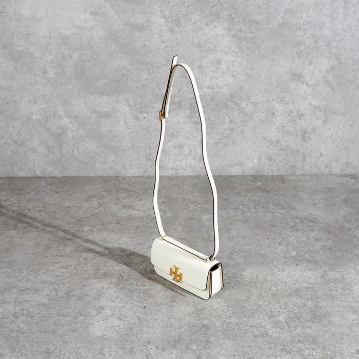 Tas TORY BURCH ELEANOR EAST WEST IVORY WHITE SHOULDER BAG 100% ORIGINAL - 20X3X8CM