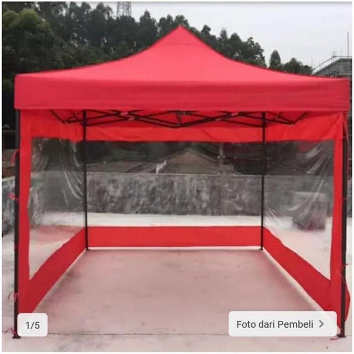 READY Dinding tirai tenda cefe tenda lipat 2,5m 4m dan 4,5m
