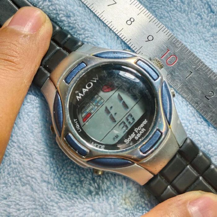 Jam Digital Maruman Maow Solar Power JDM Bekas