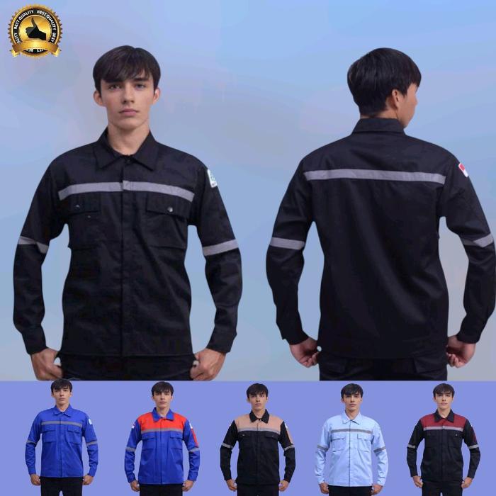 HITAM POLOS/Baju Wearpack saefty plosan atasan