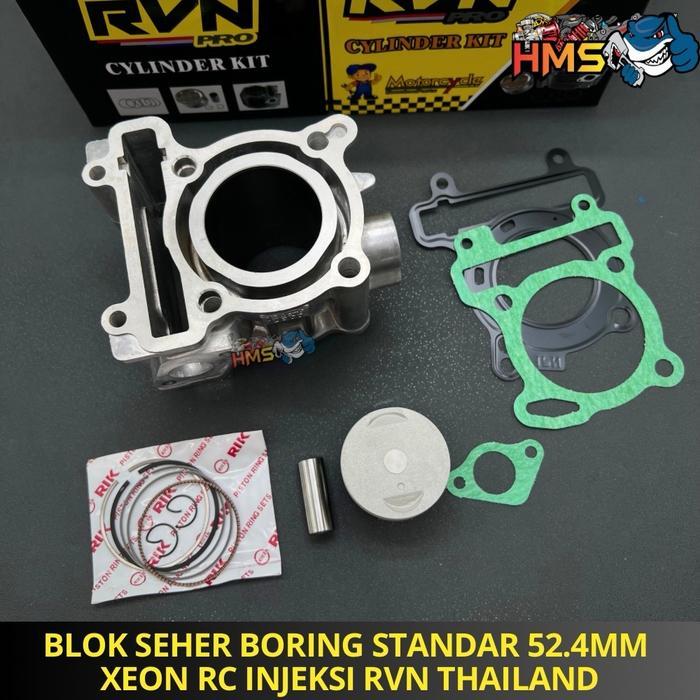 BLOK BLOCK SEHER KOMPLIT BORING ISI PISTON KIT XEON RC 125 INJEKSI XEON GT 125 INJEKSI 1LB ORIGINAL