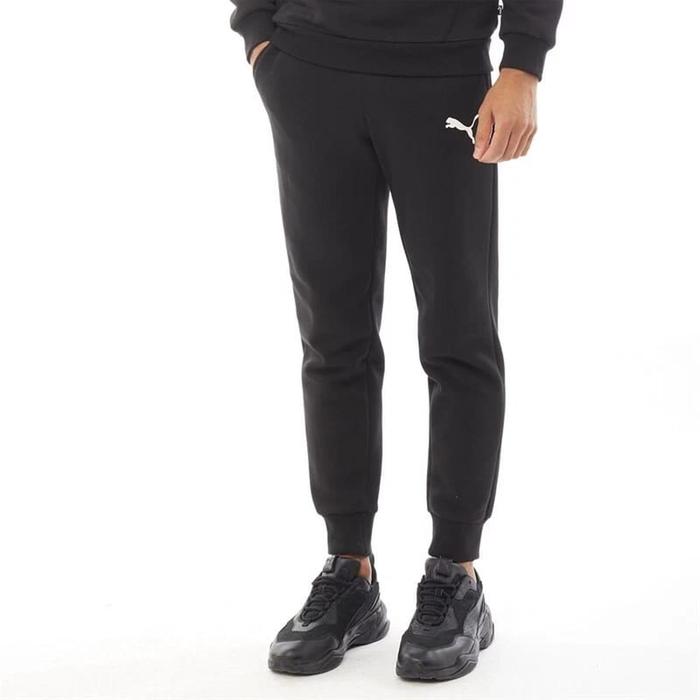 Celana Training Jogger Pria Puma Essential Logo Pants Black 68086151