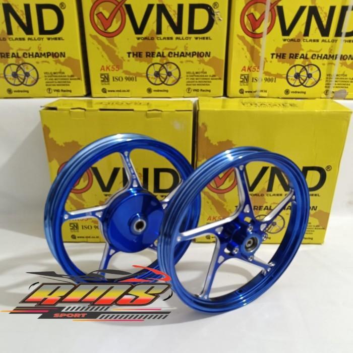 Velg Racing Vnd Ak 55 160 185 Ring 14 Mio Sporty Fino Mio J Mio Soul - Biru, Mio M3/Gear / Ready Sto