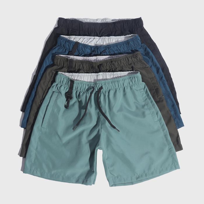 CELANA PENDEK BOXER POLOS | BOARDSHORT PANTS | KUBIK REBEL