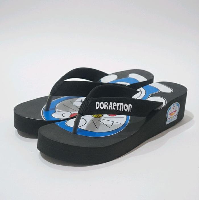 jnhcollection.sandal wedges wanita doraemon sandal wanita sandal cewek sandal perempuan sandal jepit
